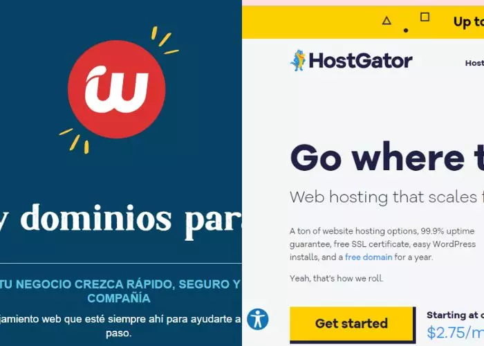 Web Empresa y HostGator